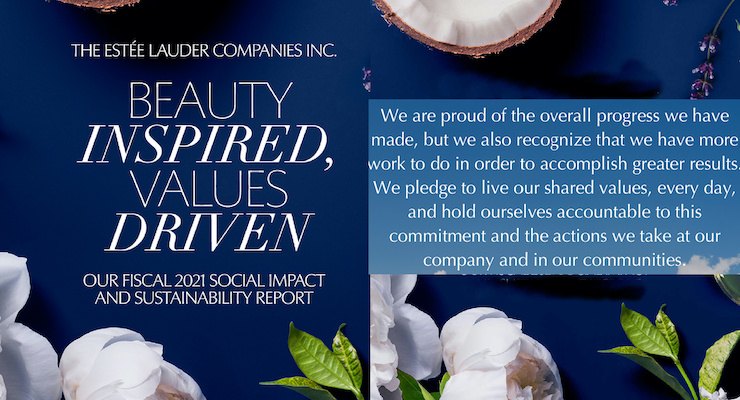 Estée Lauder Companies Names New Packaging Goals in its 2021 Sustainability Report