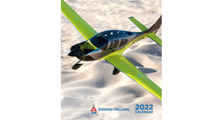 Sherwin-Williams’ 2022 Aerospace Coatings Calendar Showcases Art in the Sky
