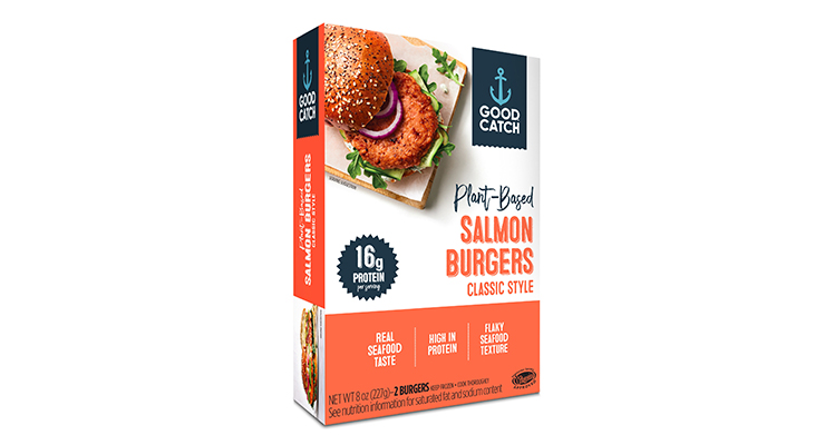 Plant-Based Salmon Burgers Hit Market with 16 Grams of Protein Per Serving