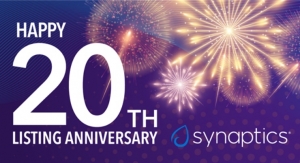Synaptics Marks 20th Anniversary of IPO