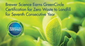 Brewer Science Earns GreenCircle Certification for Zero Waste to Landfill