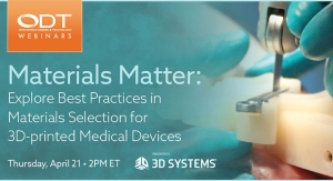 Materials Matter: Explore Best Practices in Materials Selection for 3D-Printed Medical Devices