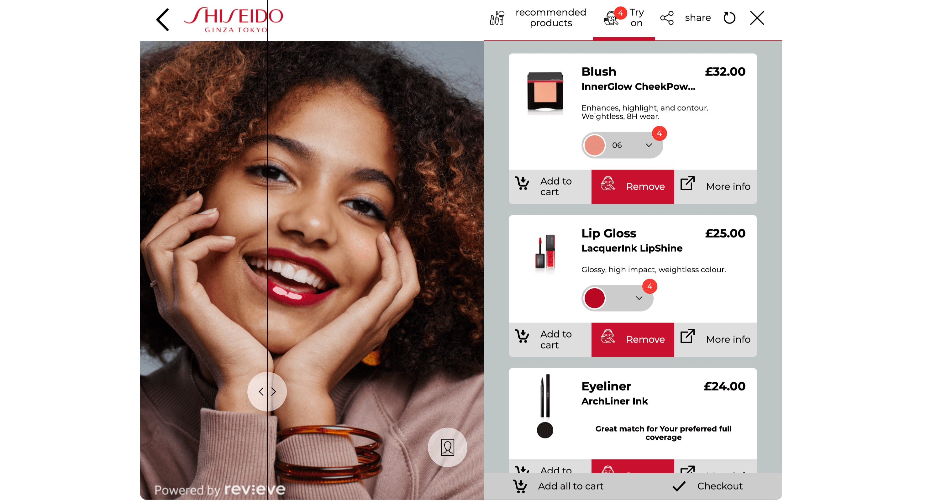 Revieve, Shiseido Partner to Launch a New Beauty Innovation in the Makeup Category