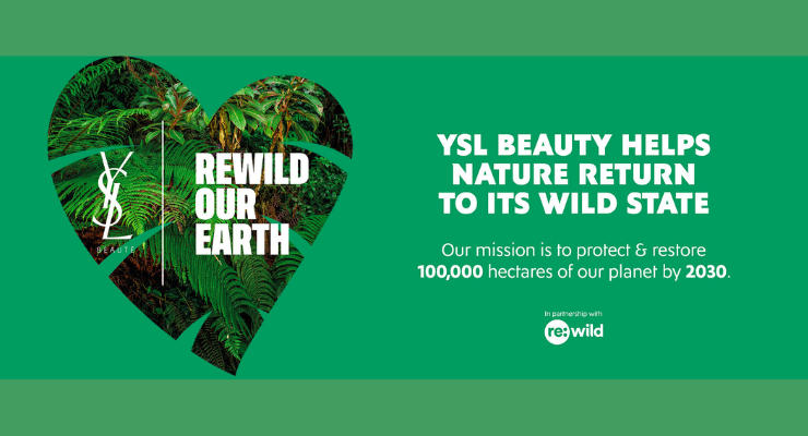 YSL Beauty Launches New Sustainability Initiative in Partnership with Re:wild