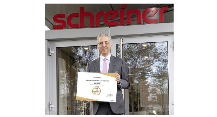 Schreiner Group Receives a Gold Rating by EcoVadis