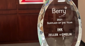 Zeller+Gmelin named Berry Global’s 2021 Ink Supplier of the Year
