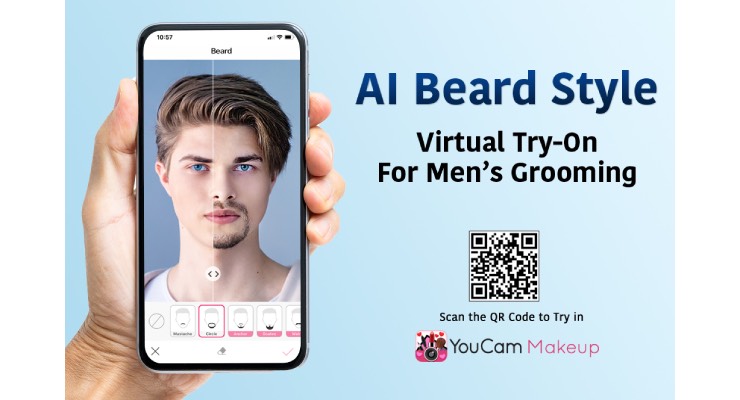 YouCam Makeup Expands Into Men's Grooming With AR Virtual Beard Style  Try-On | HAPPI