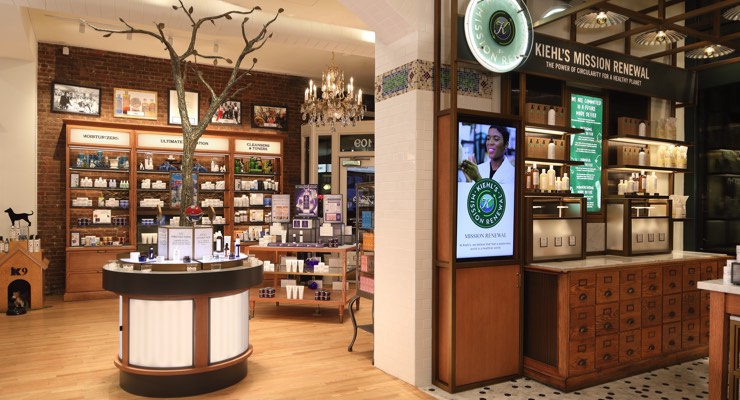 Kiehl’s Upgrades New York Flagship With Technology, Sustainability