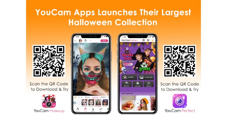 YouCam Apps Launch Largest AI & AR Makeup and Photo Editing Effects for Virtual Try-Ons for Halloween 2022 