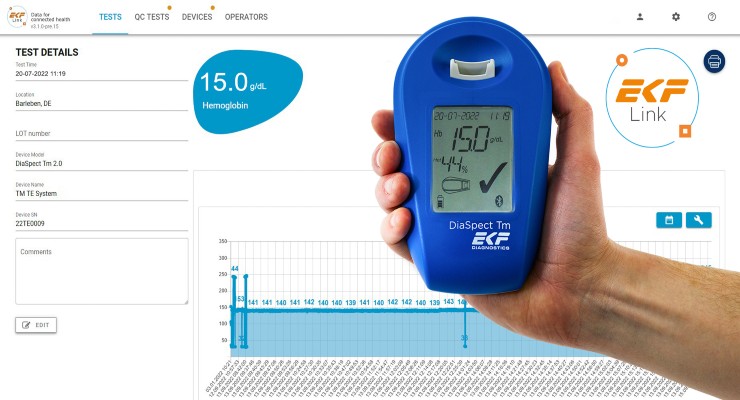 EKF Introduces Handheld Hemoglobin Analyzer With Secure POC Connectivity