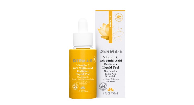 Derma E Launches New Vitamin C 10% Multi-Acid Radiance Liquid Peel & Retinol Concentrated Serum
