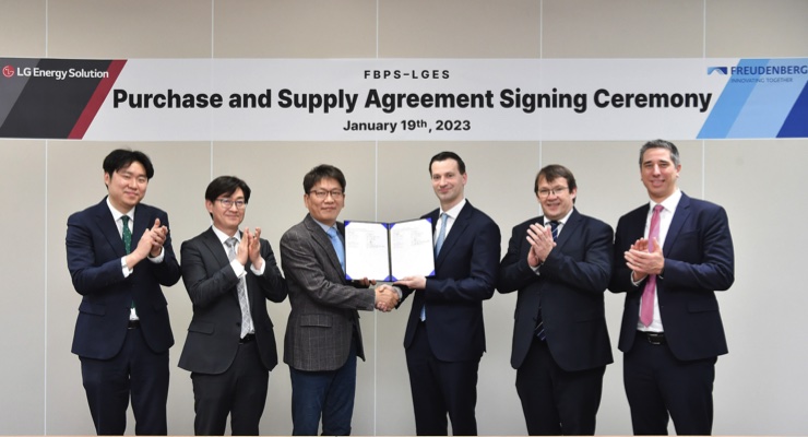 Freudenberg e-Power Systems, LG Energy Solution Announce Partnership