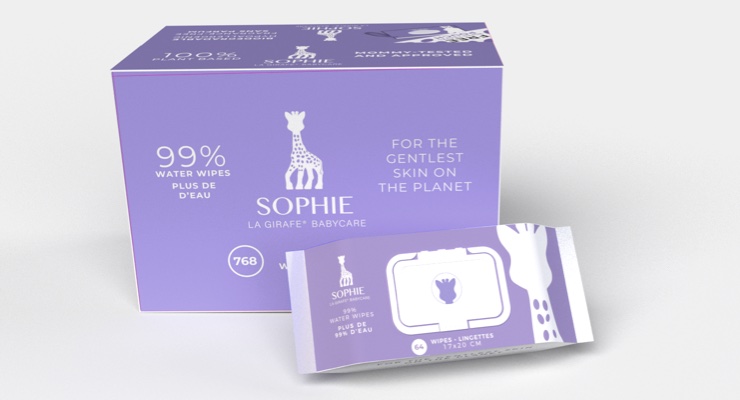 Sophie la Girafe Babycare Launches Baby Wipes