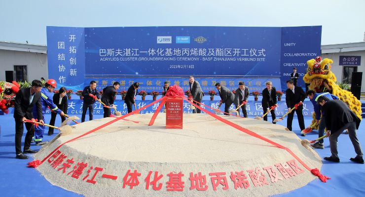 BASF Breaks Ground on Acrylic Acid Complex at Zhanjiang Verbund Site