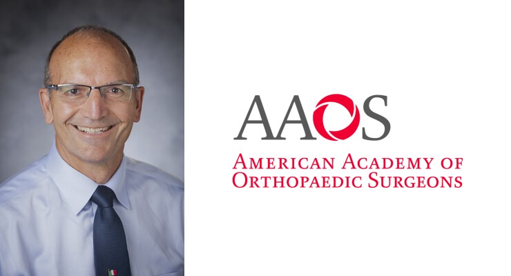 AAOS News: Annunziato (Ned) Amendola Named Second Vice-President