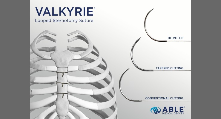 Able Medical Releases to Market its Looped Sternotomy Sutures