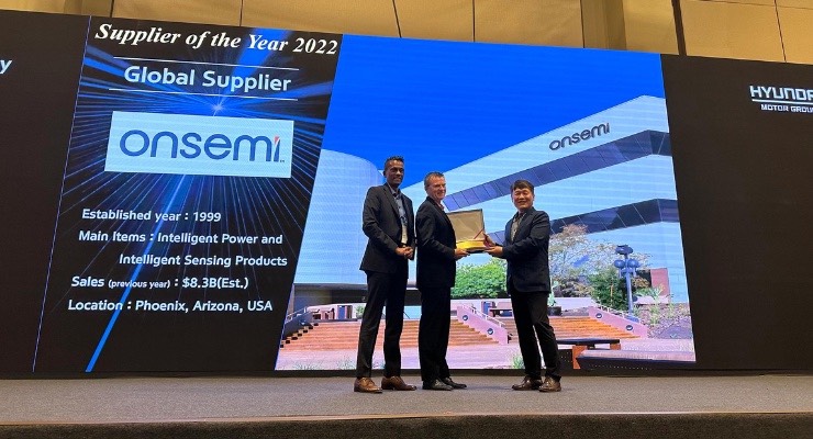 onsemi Honored with Supplier of the Year 2022 Award by Hyundai Motor Group  