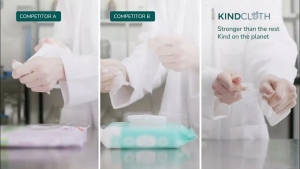 KindCloth is Gentle on Skin, Surfaces and the Planet