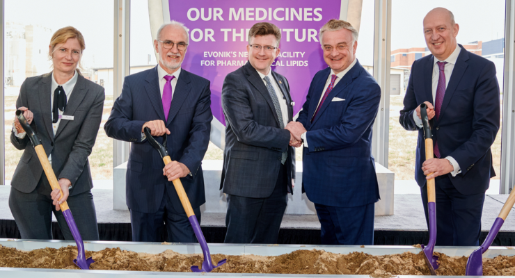 Evonik Begins Construction of $220M U.S. Facility for Pharmaceutical Lipids