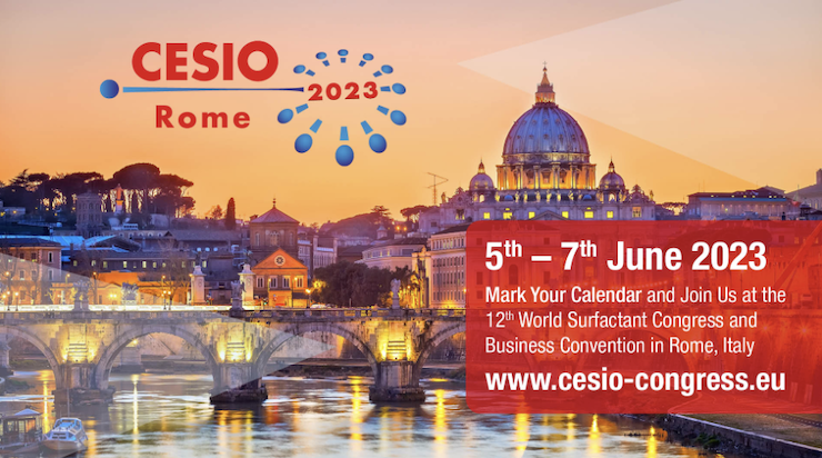 Register Now for CESIO World Surfactant Congress