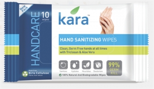 Kara introduces hand sanitizing wipes